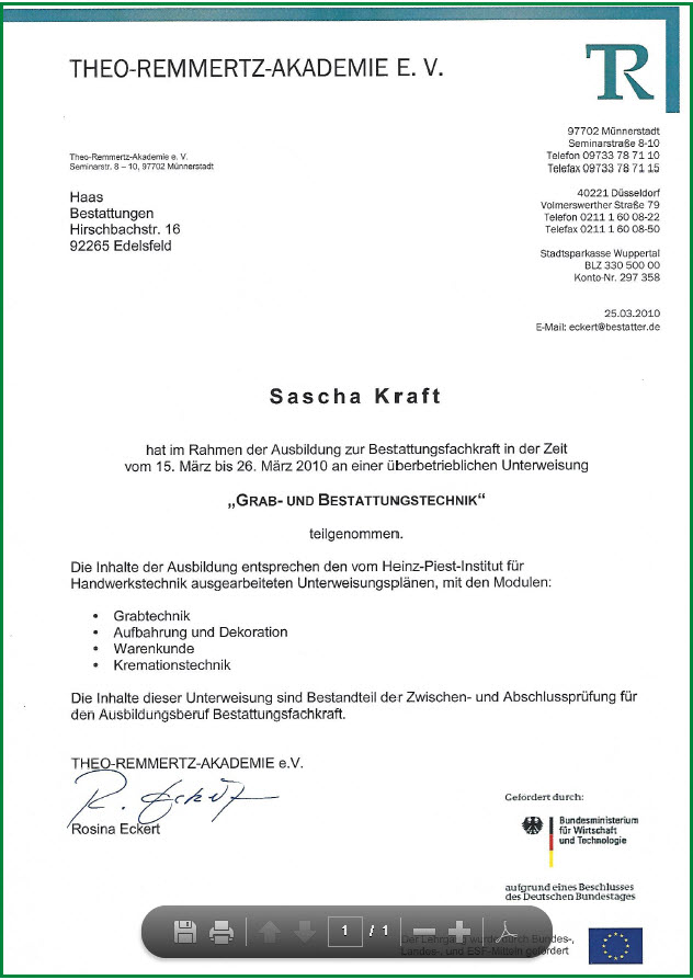 Grabtechnik Sascha Kraft